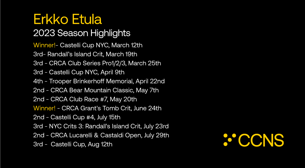 Errko Etula Season Results